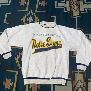 Vintage Norte Dame crew neck sweatshirt